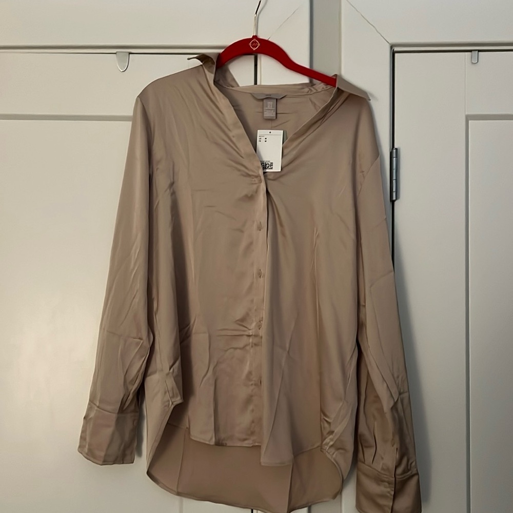 Silk H&M button up
